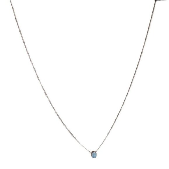 Elegant Green Stone Teardrop Pendant Necklace Gold Tone Chain Fashion Jewelry - Picture 2 of 6